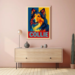 Collie Portrait Poster