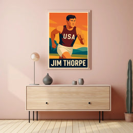 Jim Thorpe American Athlete Poster