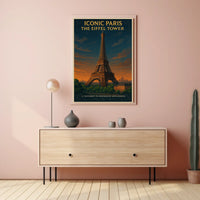 Iconic Paris The Eiffel Tower Poster