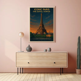 Iconic Paris The Eiffel Tower Poster