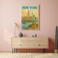New York City Landmarks Poster
