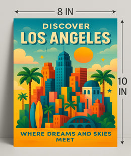 Discover Los Angeles Wall Art Print PosterGoat
