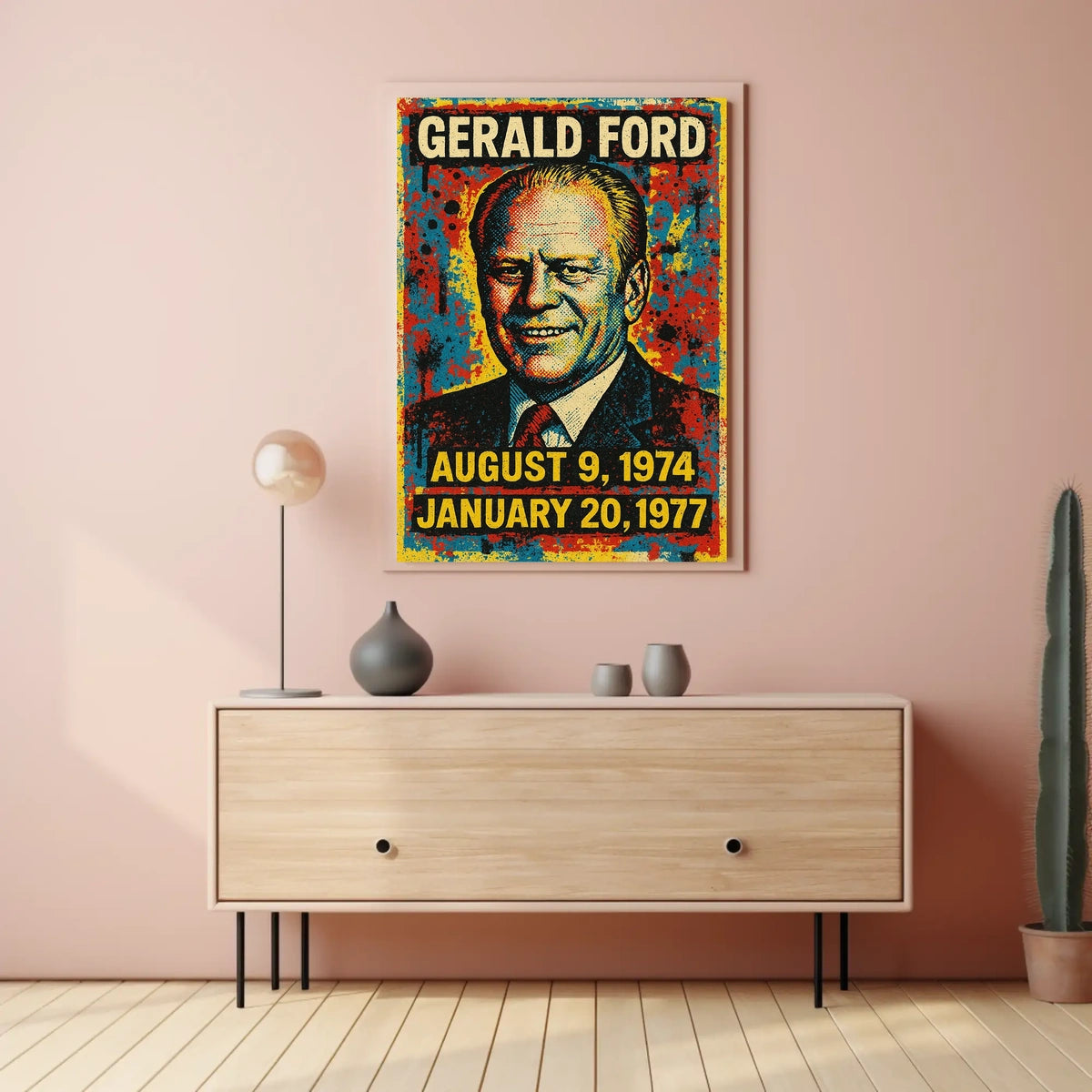 Gerald Ford Presidential Tenure Poster