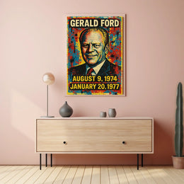 Gerald Ford Presidential Tenure Poster
