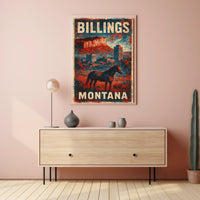 Billings Montana Scenic Wanderlust Poster