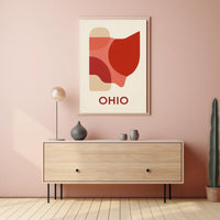 Ohio Abstract Art Poster