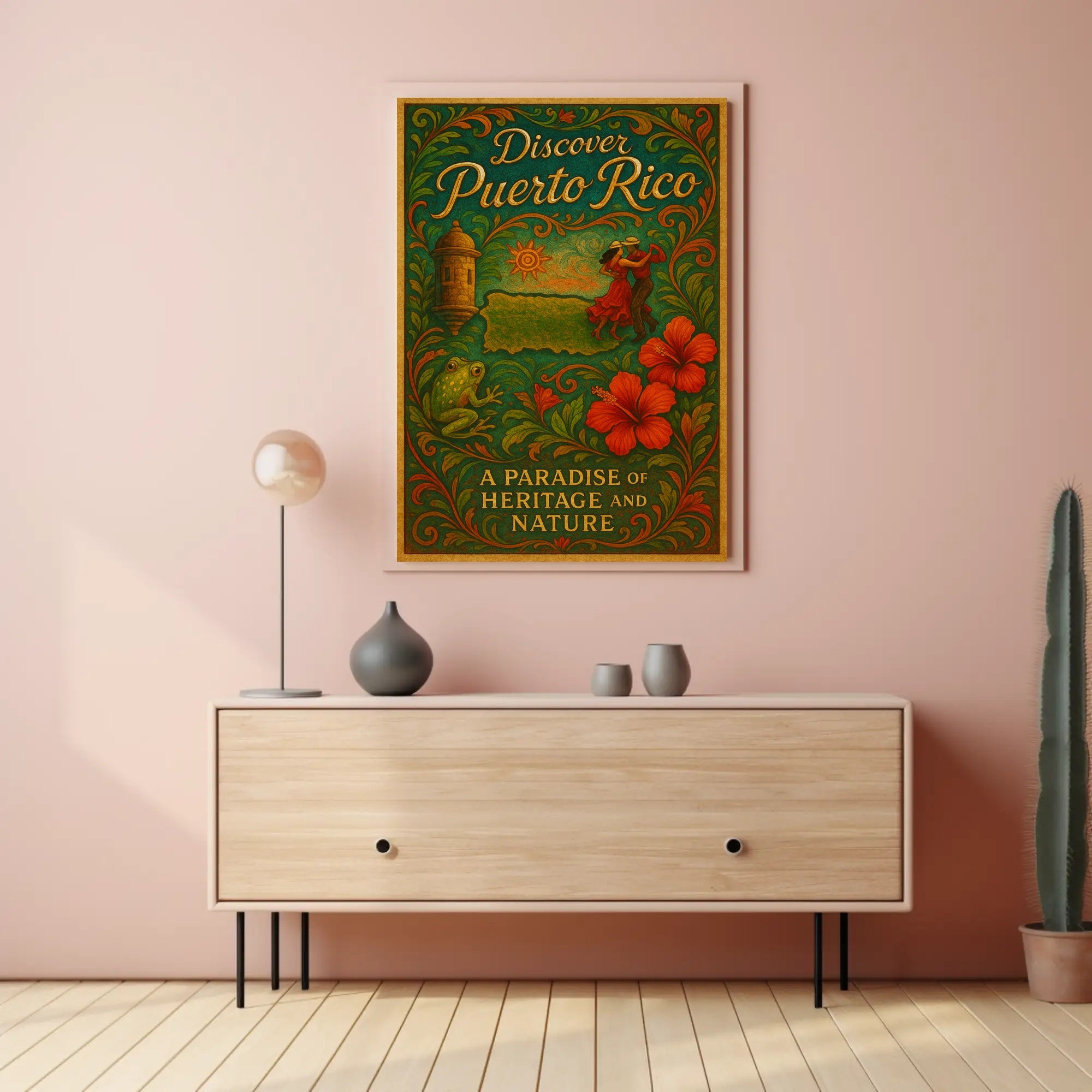 Discover Puerto Rico Vintage Poster Art PosterGoat