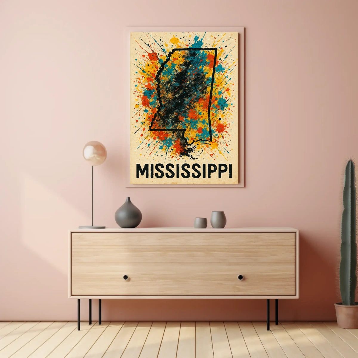 Mississippi Splash Art Poster