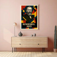 Rutherford B. Hayes 19th President of the United States Abstract Pop Poster