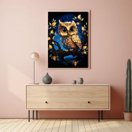 Enchanted Night Owl Art Print