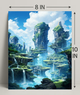 Enchanted Waterfalls Poster