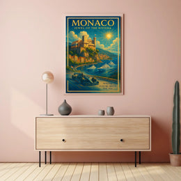 Monaco Jewel of the Riviera Poster