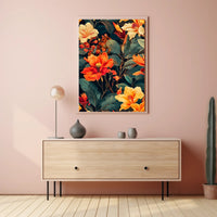 Vibrant Floral Symphony Wall Art Print