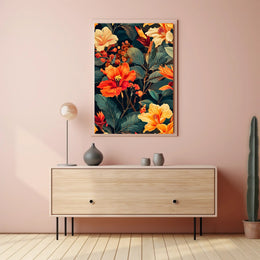 Vibrant Floral Symphony Wall Art Print