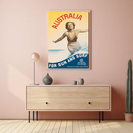 Australia For Sun And Surf Poster