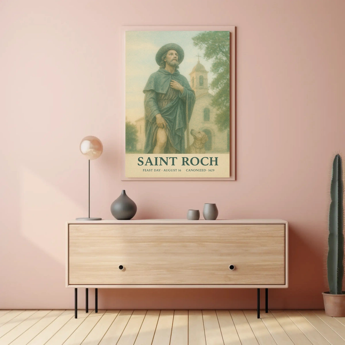 Saint Roch Patron Saint Of Dogs And Poster