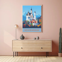 Neuschwanstein Castle Enchantment Travel Poster