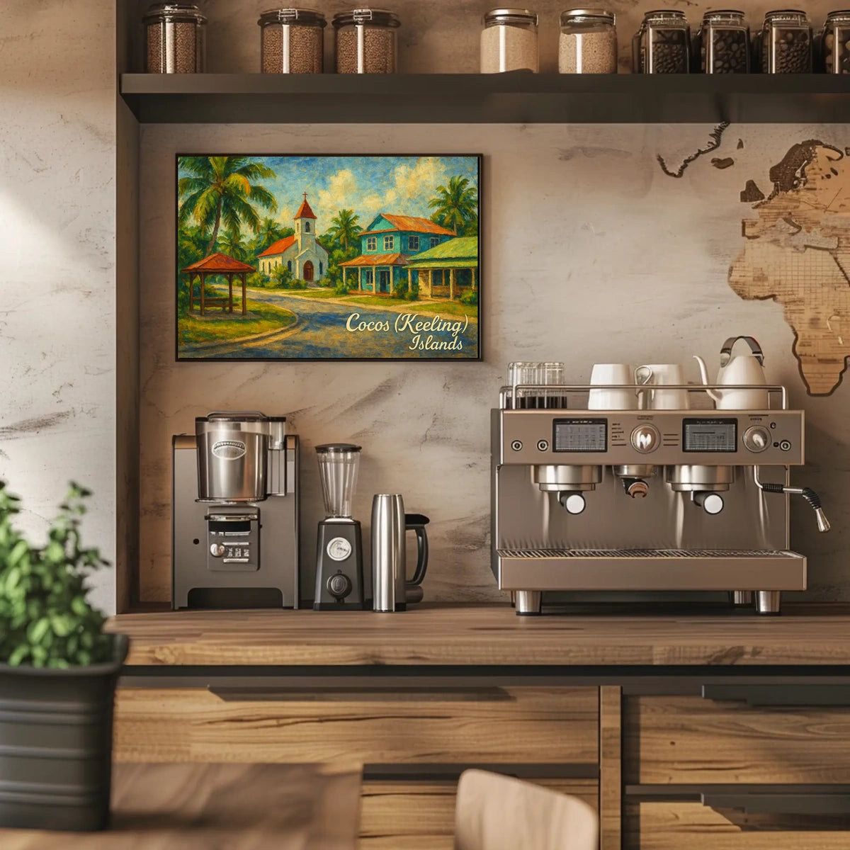 Cocos (Keeling) Islands Tropical Serenity Poster