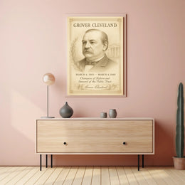 Grover Cleveland 22nd President Sketch Poster Art Print for Home Decor PosterGoat