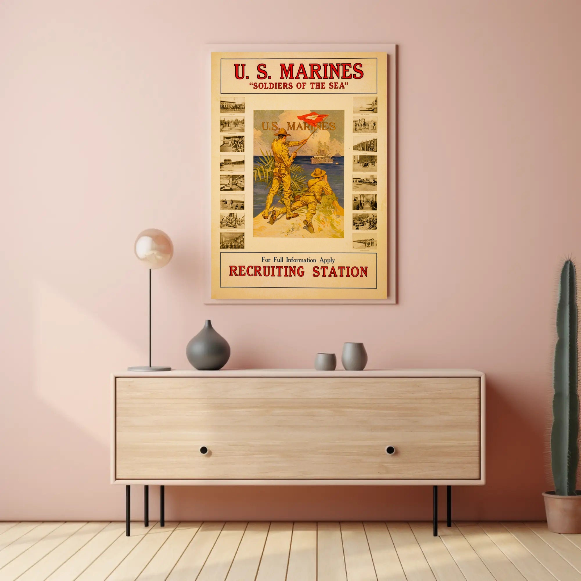 U.S. Marine Corps 'Soldiers of the Sea' Recruitment Poster