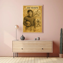 Jim Thorpe Legendary Athlete Poster