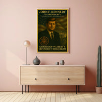 John F. Kennedy Presidential Tribute Historical Poster
