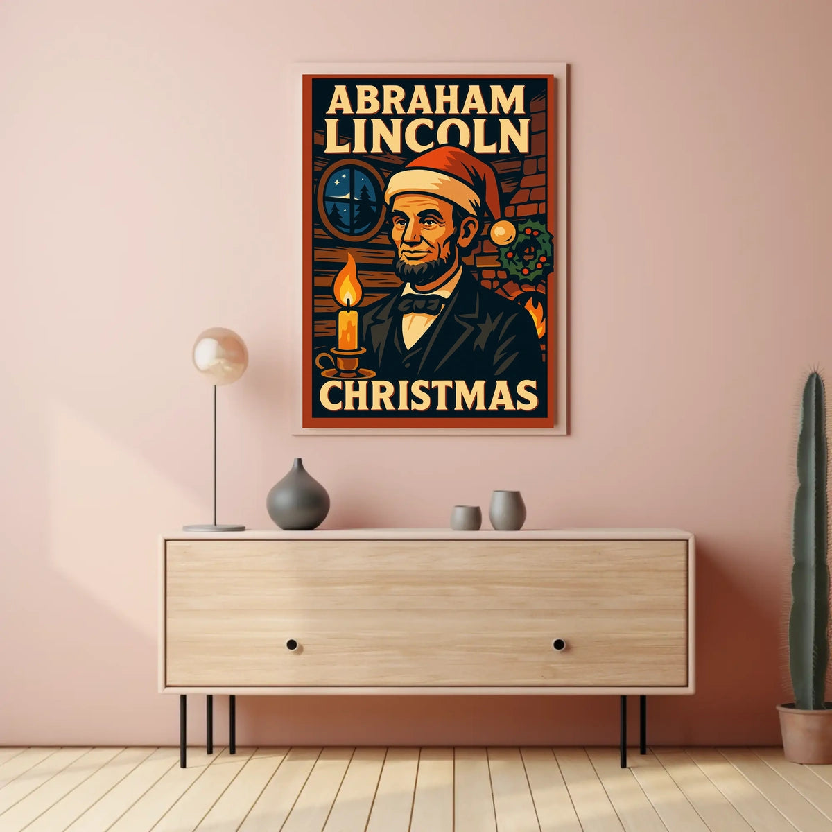 Abraham Lincoln Christmas Poster