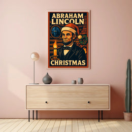 Abraham Lincoln Christmas Poster