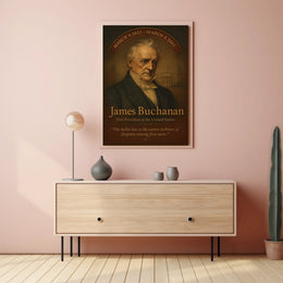 James Buchanan Vintage Presidential Portrait Poster
