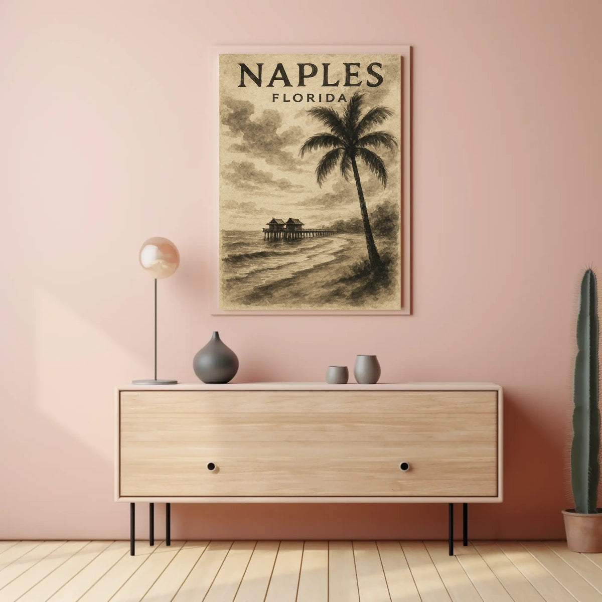 Naples Florida Serene Coastal Escape Poster Wall Art