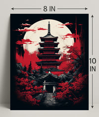Moonlit Pagoda Poster