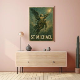 St. Michael Archangel Religious Art Poster