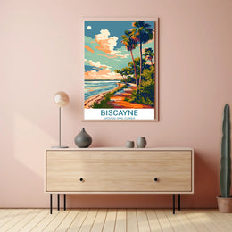 Biscayne National Park Vibrant Tropical Travel Poster