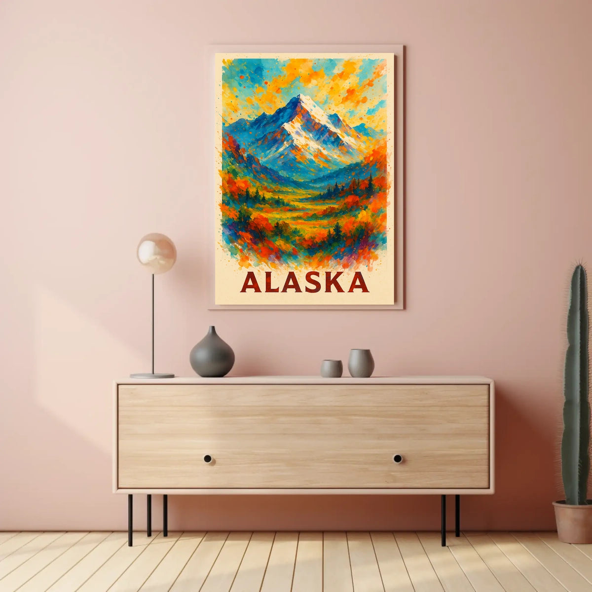 Alaska Mountain Landscape Poster