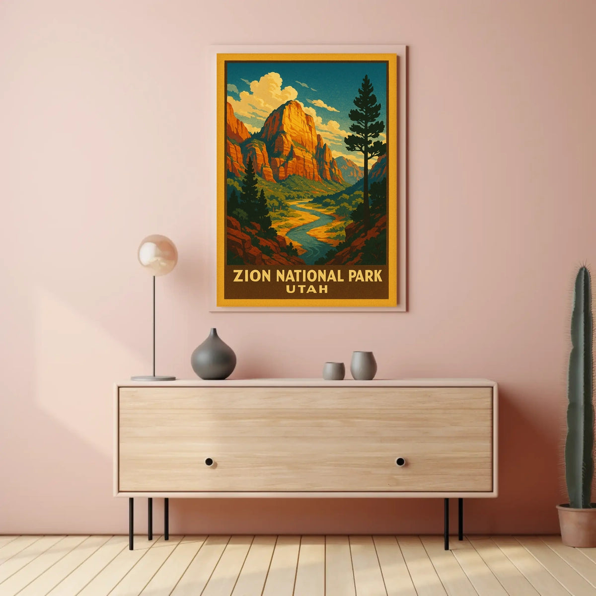 Zion National Park Utah Poster