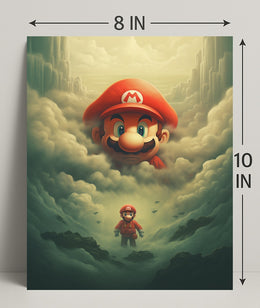 Mario In The Clouds Poster
