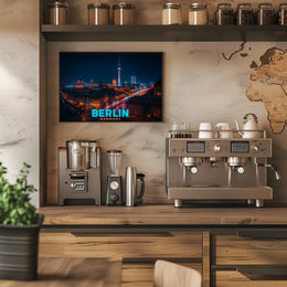 Berlin at Night Poster