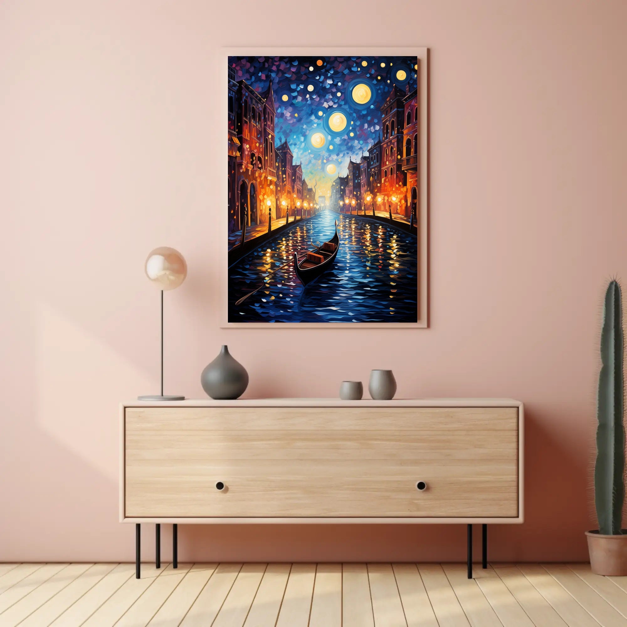 Starry Canal Poster