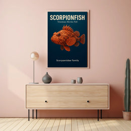 Scorpionfish Venomous Marine Fish Poster