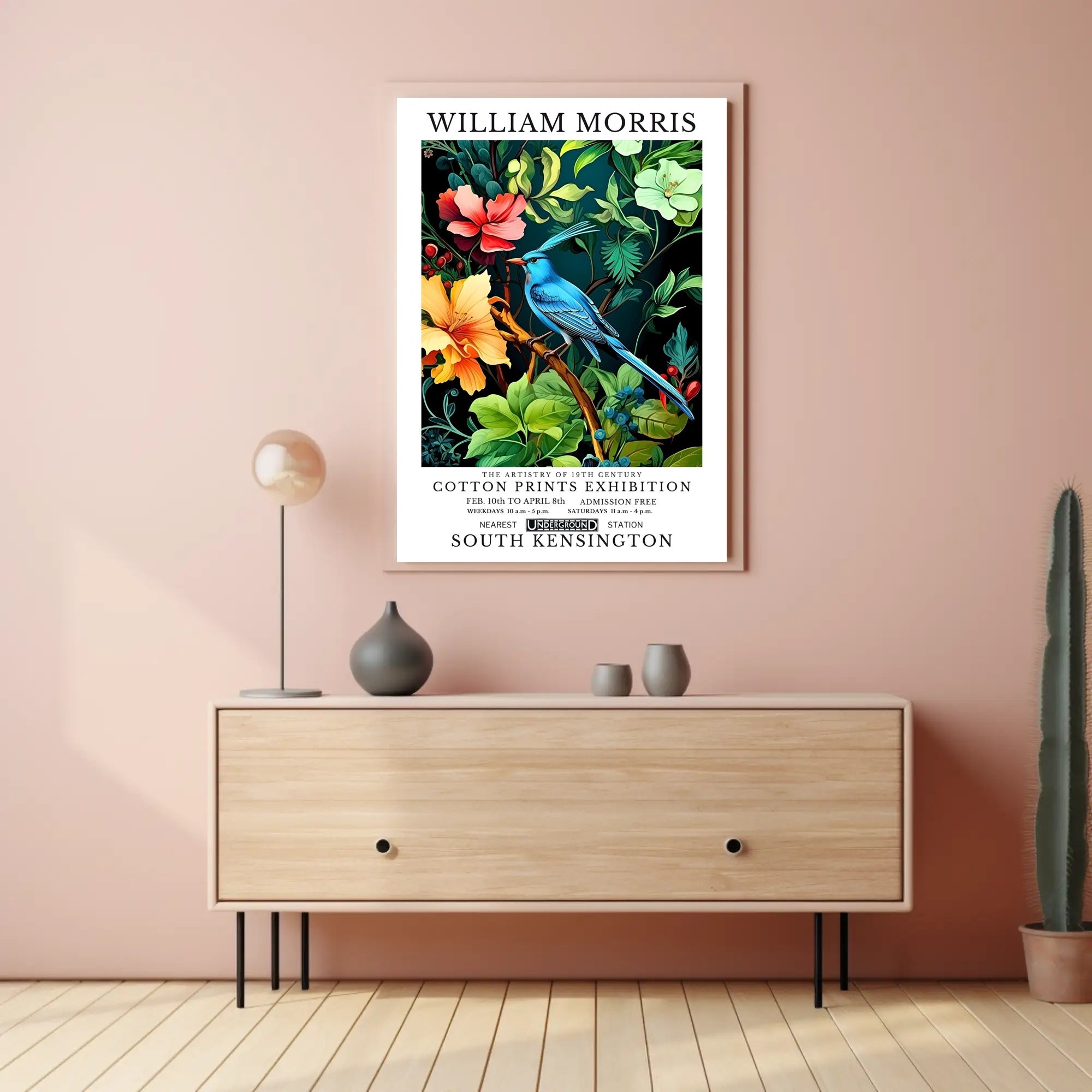 19th-Century William Morris Cotton Prints Artistic Poster