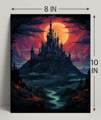 Enchanted Castle At Dusk Poster