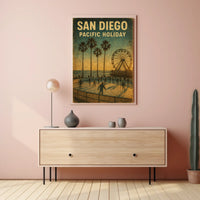 San Diego Pacific Holiday Poster