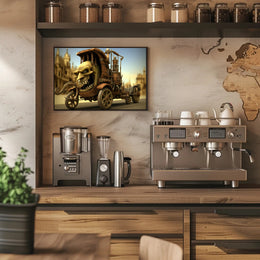 Fierce Steampunk Hybrid Vehicle Fantasy or Mythology Poster