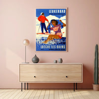 Leukerbad Winter Sports And Spa Poster