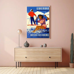 Leukerbad Winter Sports And Spa Poster