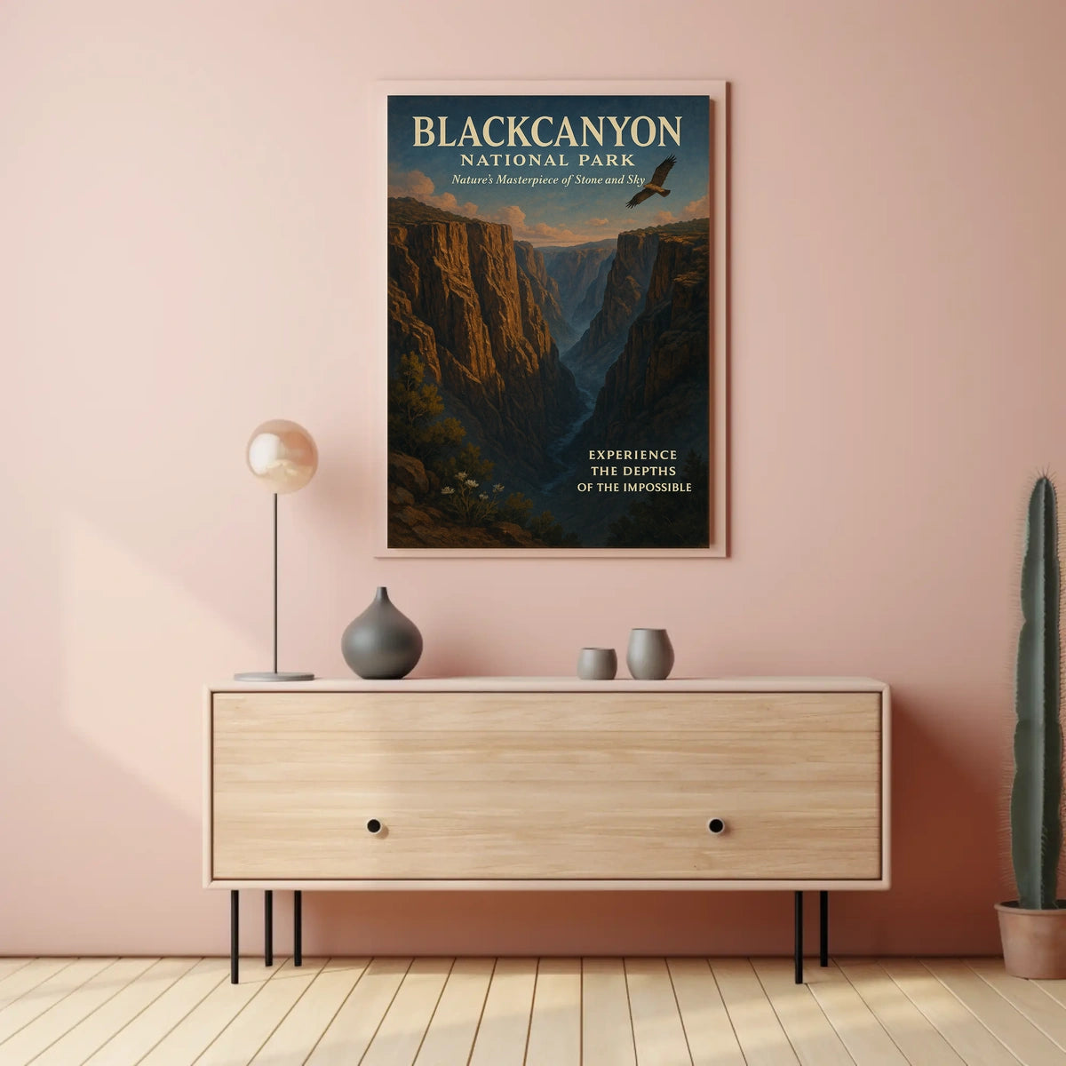 Black Canyon Adventure Vintage National Park Poster