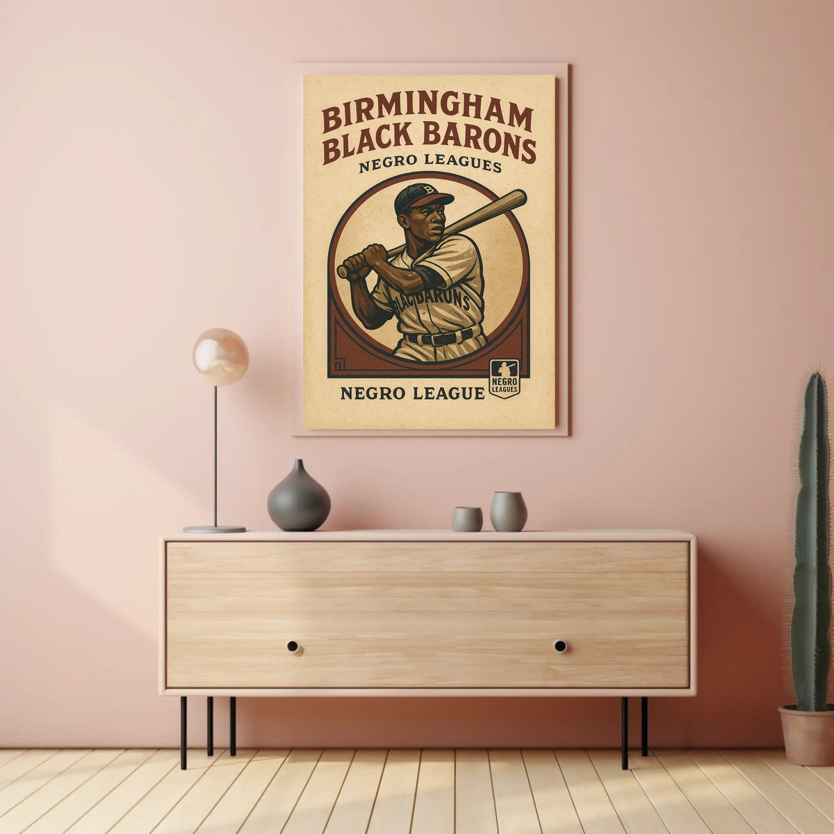 Birmingham Black Barons Negro Leagues Poster