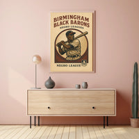 Birmingham Black Barons Negro Leagues Poster
