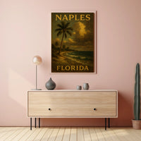 Naples Florida Poster Coastal Wall Art Home Decor Gift