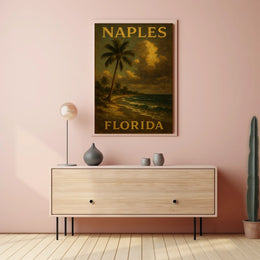 Naples Florida Poster Coastal Wall Art Home Decor Gift